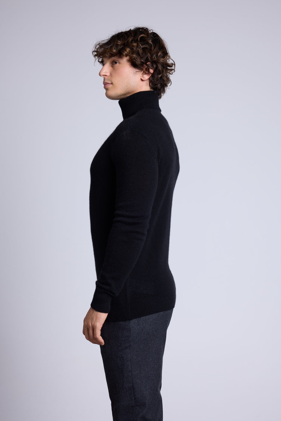 Pull Col Roule Harry - Noir - Homme
