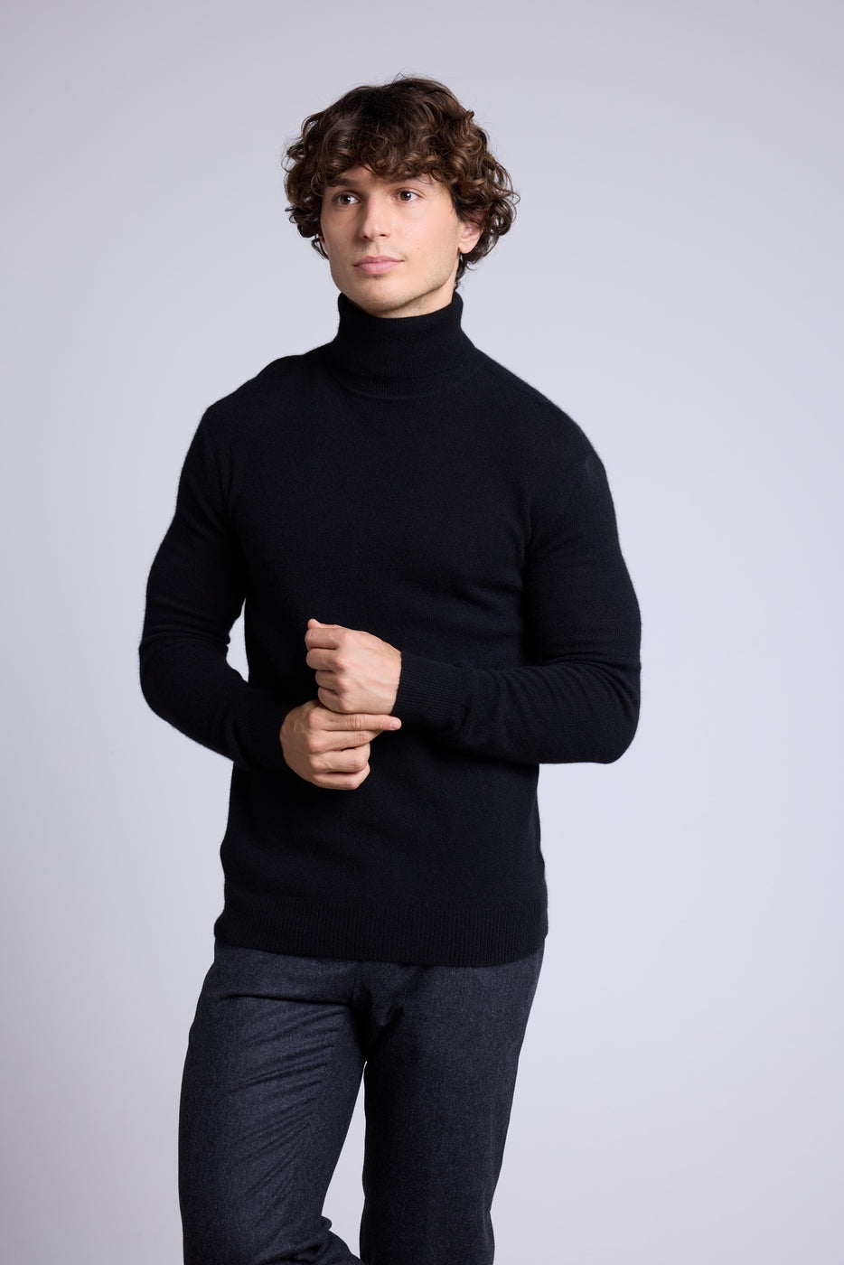 Pull Col Roule Harry - Noir - Homme