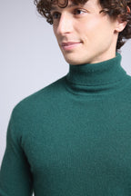 Pull Col Roule Harry - Vert Bouteille - Homme
