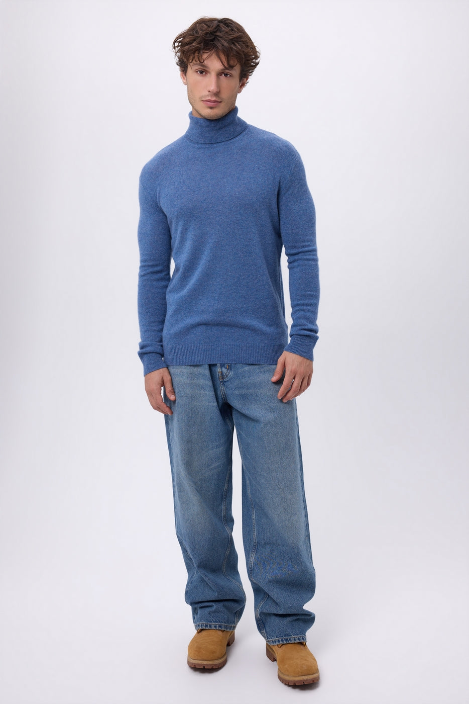 Harry Roll-Neck - Denim Blue - Men