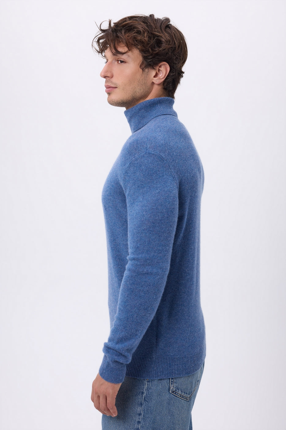 Harry Roll-Neck - Denim Blue - Men