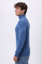 Harry Roll-Neck - Denim Blue - Men