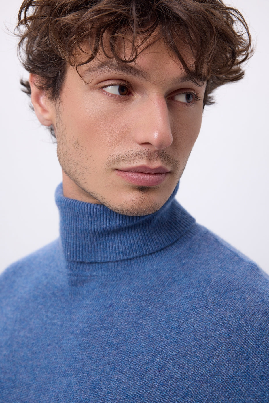 Harry Roll-Neck - Denim Blue - Men