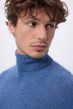 Harry Roll-Neck - Denim Blue - Men