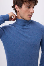 Harry Roll-Neck - Denim Blue - Men