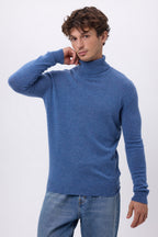 Harry Roll-Neck - Denim Blue - Men
