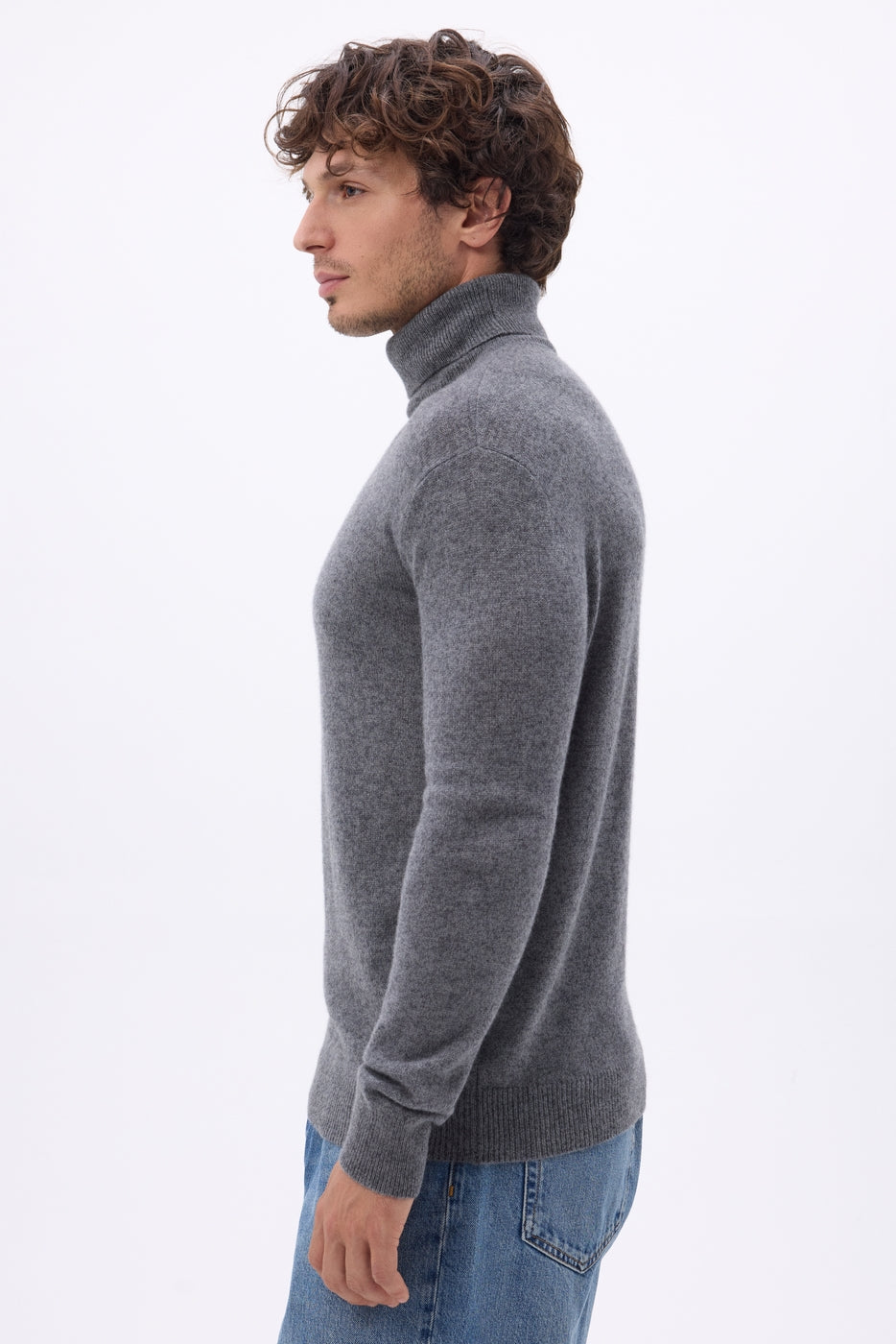 Harry Roll Neck - Dark Grey - Men