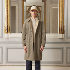 Casquette En Velours Côtelé Écrue Et Cognac