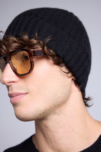 Unisex Beanie Hat - Zwart - Unisex - 100% Kasjmier
