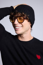 Unisex Beanie Hat - Zwart - Unisex - 100% Kasjmier