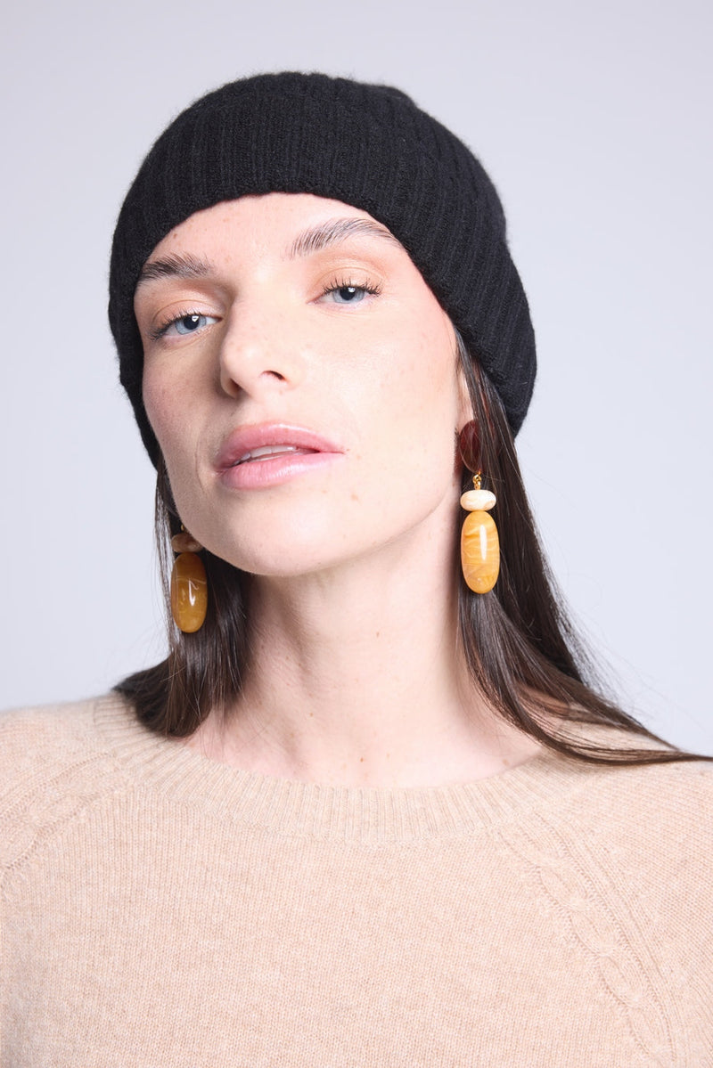 Unisex Beanie Hat - Black - Mixed