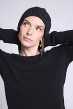 Gorro unisex Lurex Hat - Negro lurex plateado - Unisex