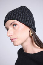 Gorro unisex Lurex Hat - Negro lurex plateado - Unisex