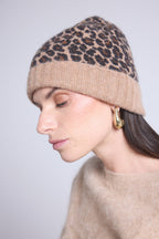Bonnet Unisexe Leopard Hat - Beige Leopard - Mixte