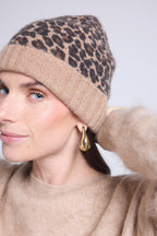 Bonnet Unisexe Leopard Hat - Beige Leopard - Mixte