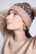 Bonnet Unisexe Leopard Hat - Beige Leopard - Mixte