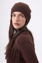 Muts Hat - Chocoladebruin - Unisex - 100% Kasjmier