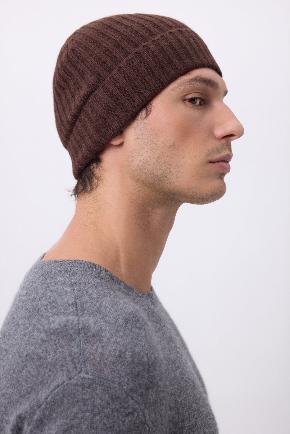 Muts Hat - Chocoladebruin - Unisex - 100% Kasjmier