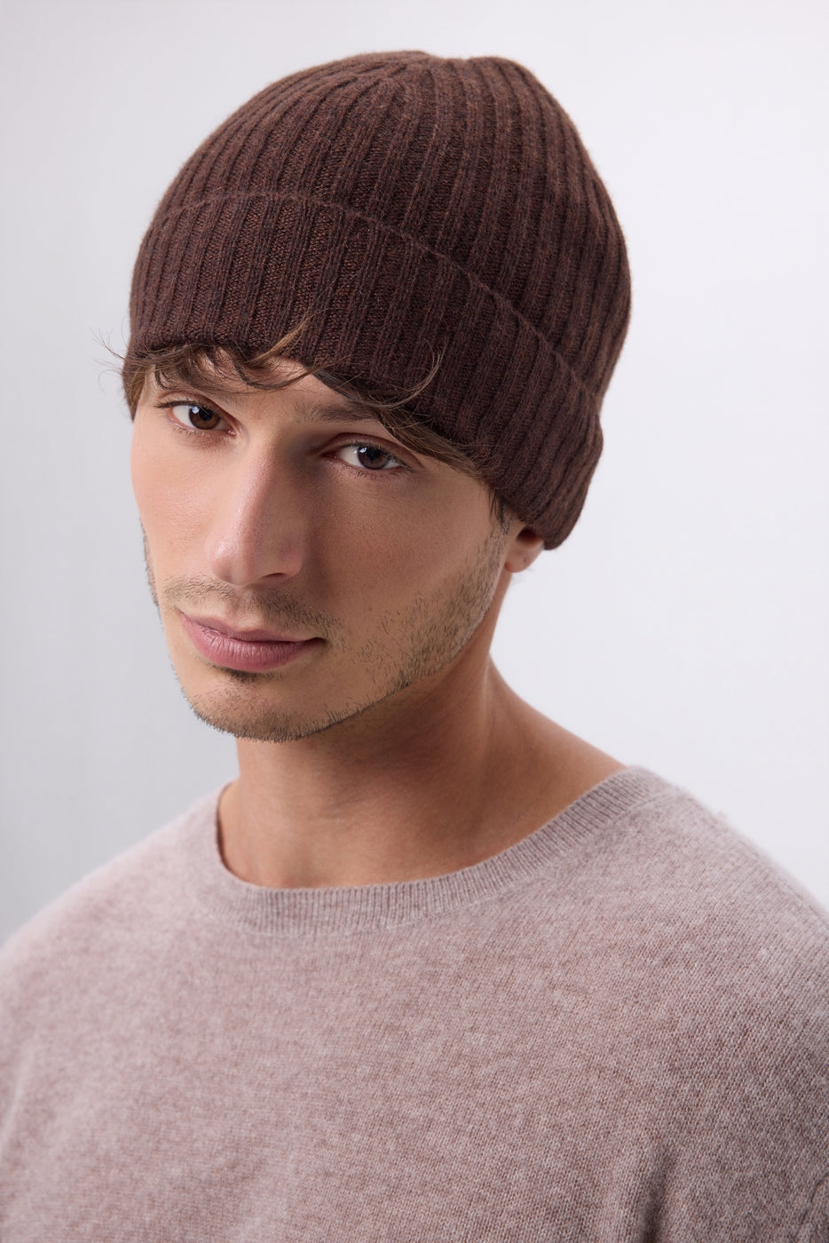 Muts Hat - Chocoladebruin - Unisex - 100% Kasjmier