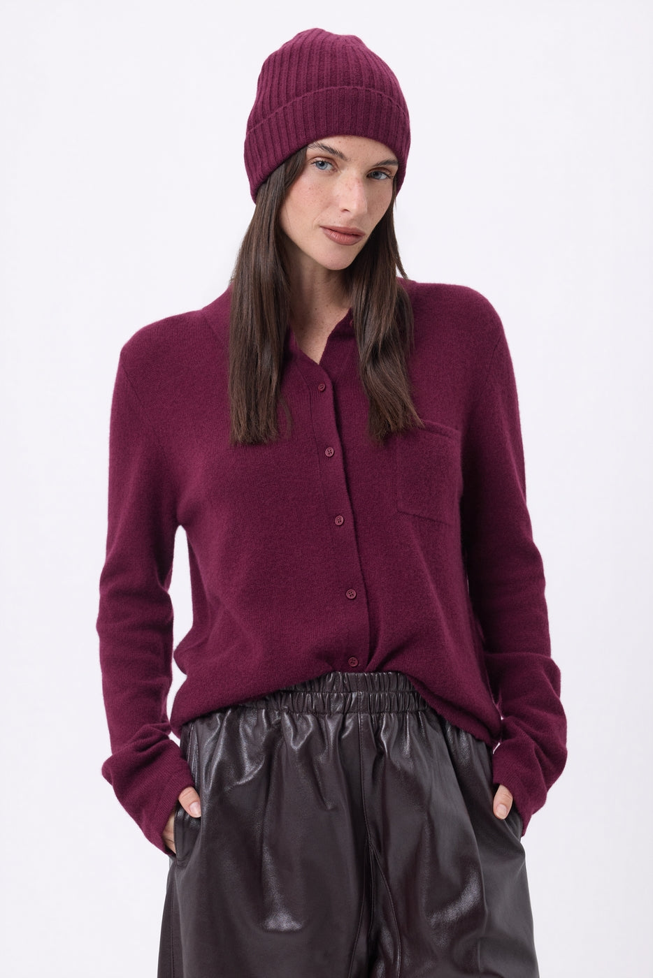 Gorro - Color vino - Unisex