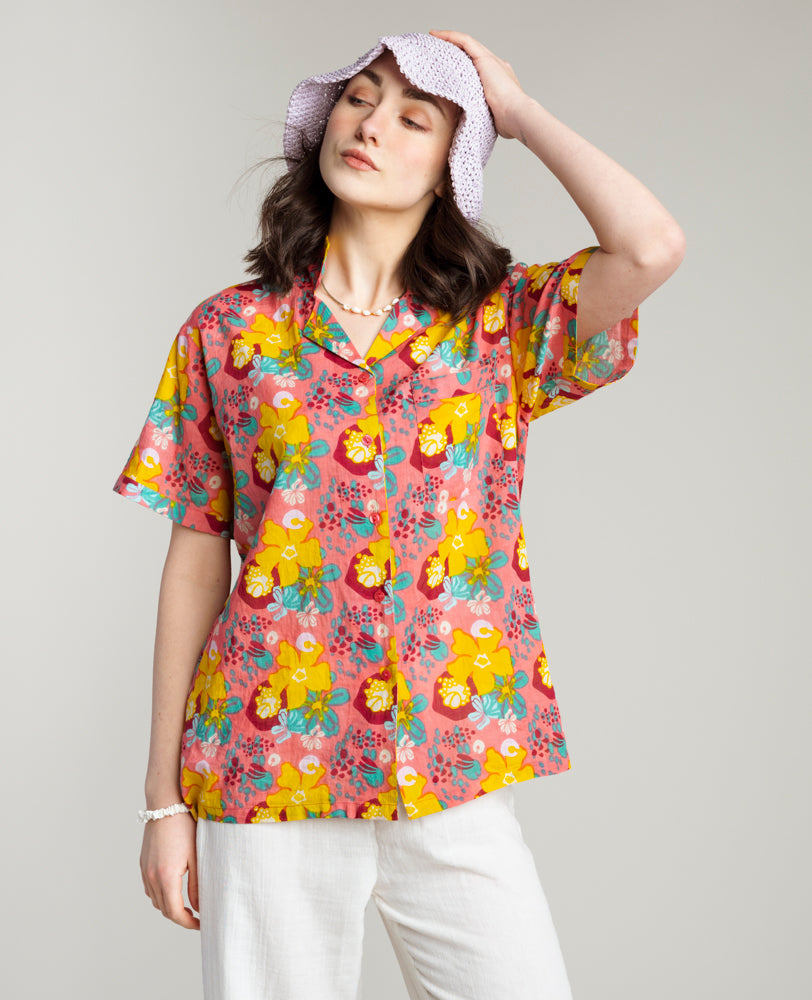 Short sleeves Shirt (L) - Mackintosh Coral