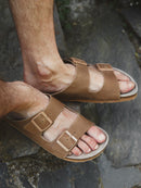 Sandales Hawaii Oiled Leather Clay