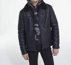 The Kooples - Blouson Biker En Fausse Fourrure - Homme