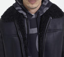 The Kooples - Blouson Biker En Fausse Fourrure - Homme