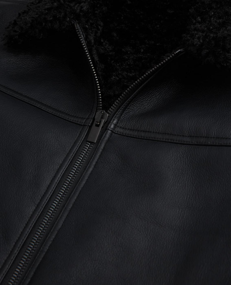 The Kooples - Blouson Biker En Fausse Fourrure - Homme