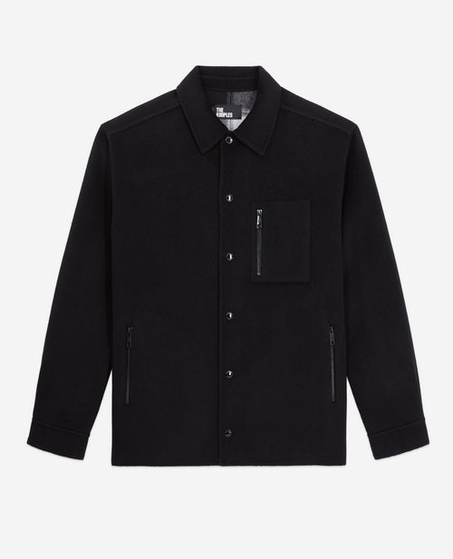 Chaqueta de lana - Negro - Hombre