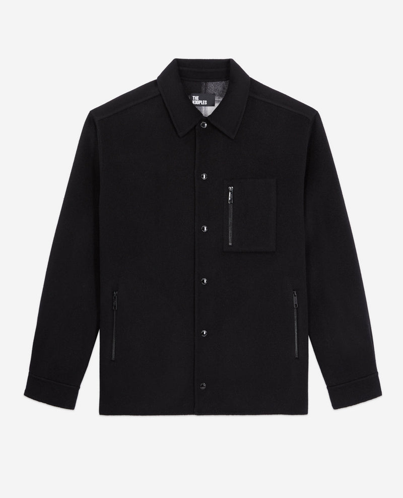 Chaqueta de lana - Negro - Hombre