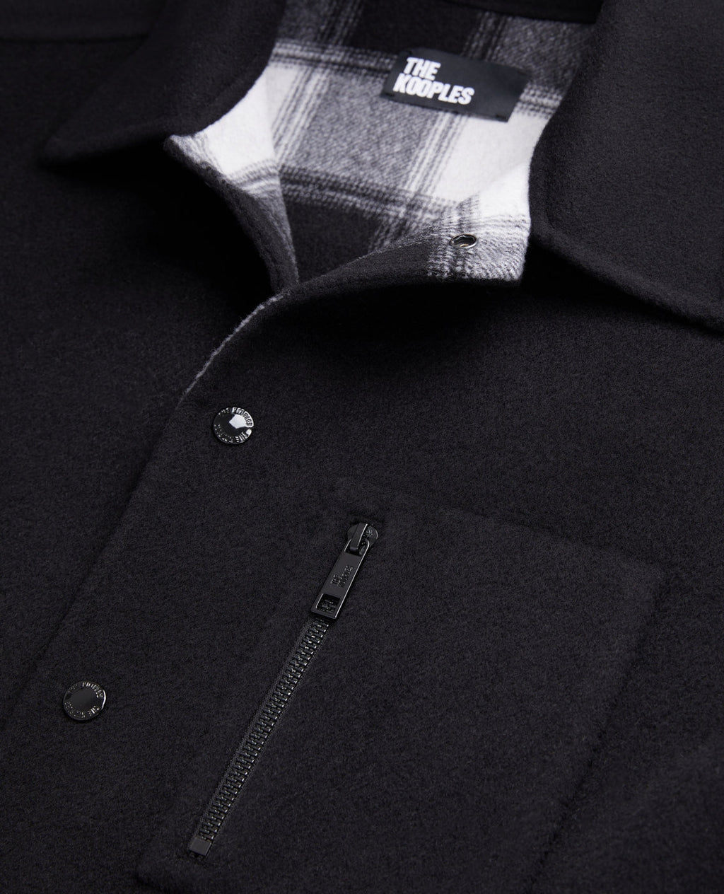 Chaqueta de lana - Negro - Hombre