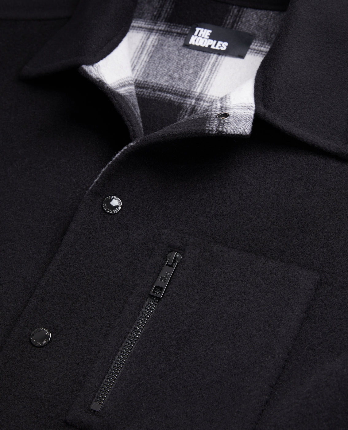Chaqueta de lana - Negro - Hombre
