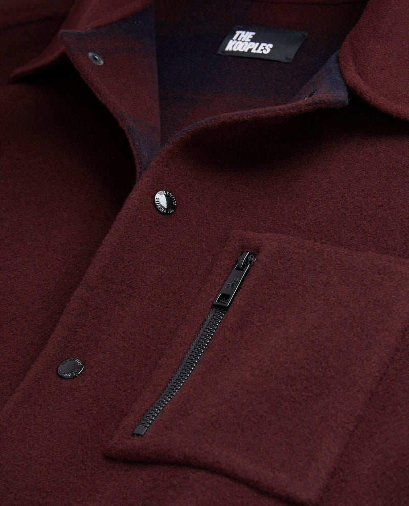 Chaqueta de lana - Burdeos - Hombre