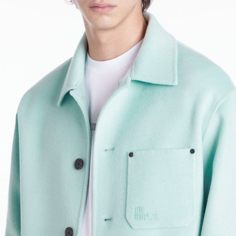 Chaqueta de lana - Verde agua - Hombre