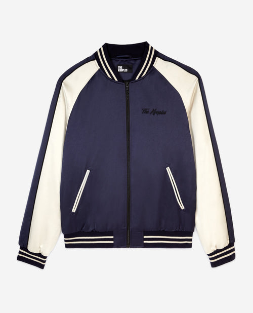 Blouson Satin Et Broderie Dragon