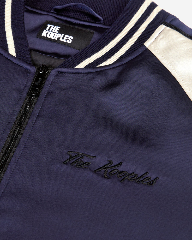 Blouson Satin Et Broderie Dragon