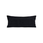 Housse De Coussin Unie En Lin Lavé - Noir