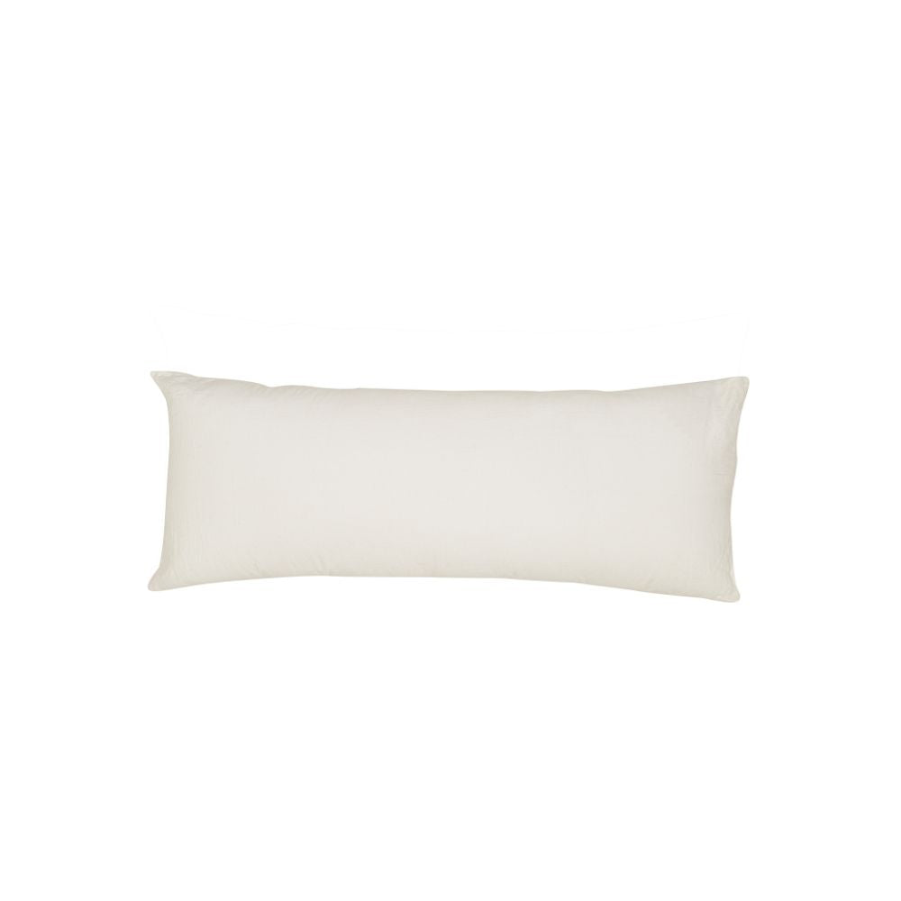 Housse De Coussin Unie En Lin Lavé Hbsmoothie - Milk