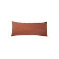 Housse De Coussin Unie En Lin Lavé - Rouge