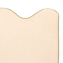 Tête De Lit - Mediterranean - Lin Beige, Passepoil Coton Kaki - L 180 Cm