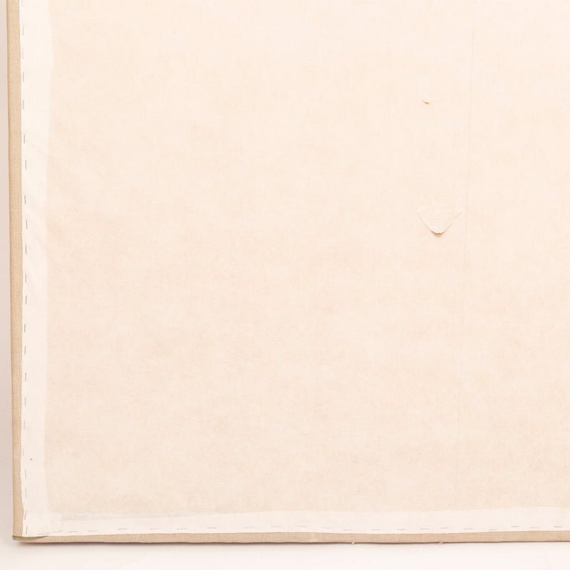 Tête De Lit - Mediterranean - Lin Beige, Passepoil Coton Kaki - L 180 Cm
