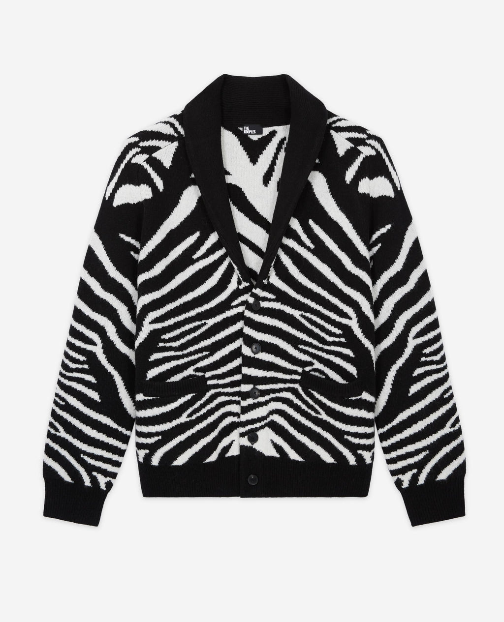 The Kooples - Gilet En Laine - Noir Et Blanc - Homme