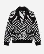 The Kooples - Gilet En Laine - Noir Et Blanc - Homme