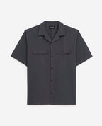 The Kooples - Chemise Coton Gris Anthracite À Poches - Homme