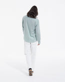 The Kooples - Green And White Fluid Cuban Collar Shirt - Men