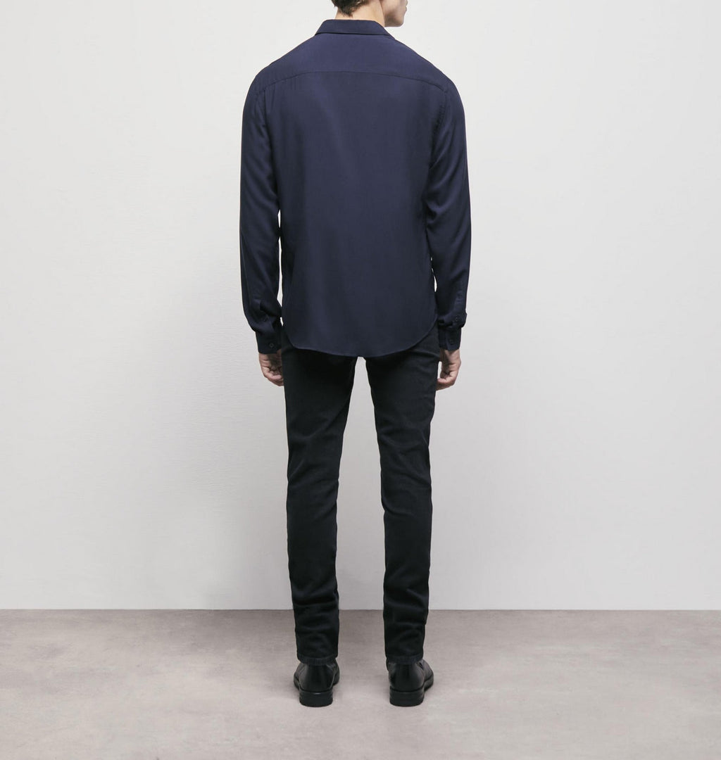 The Kooples - Slim Plain Shirt with Hidden Placket - Men