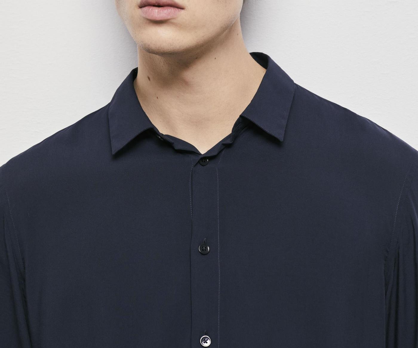 The Kooples - Slim Plain Shirt with Hidden Placket - Men