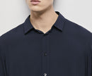 The Kooples - Chemise Slim Decintree Unie Patte De Boutonnage Cachee - Homme
