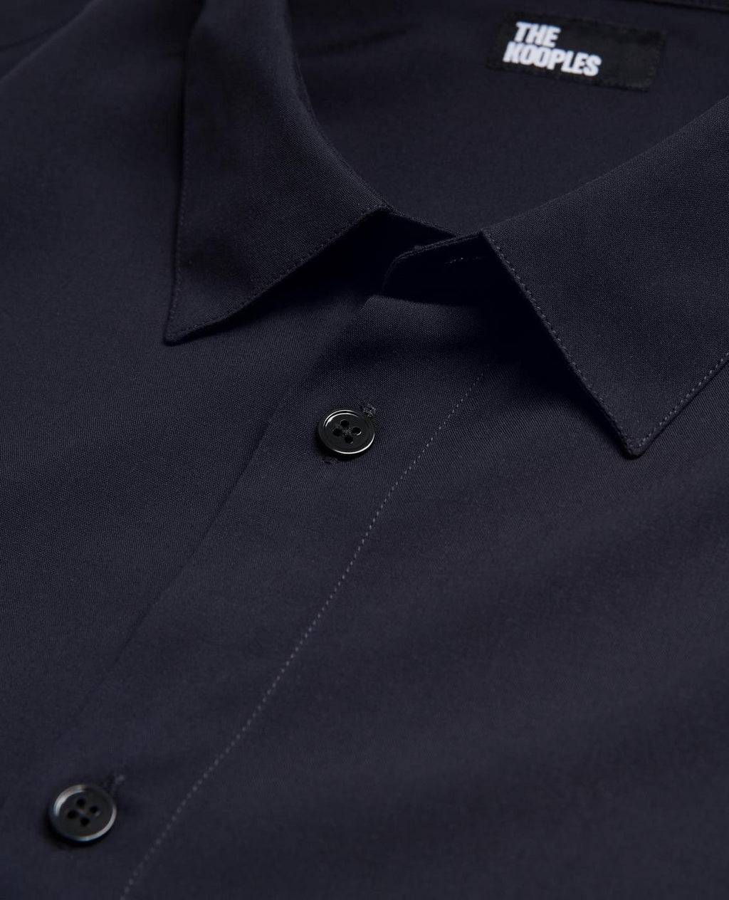 The Kooples - Slim Plain Shirt with Hidden Placket - Men